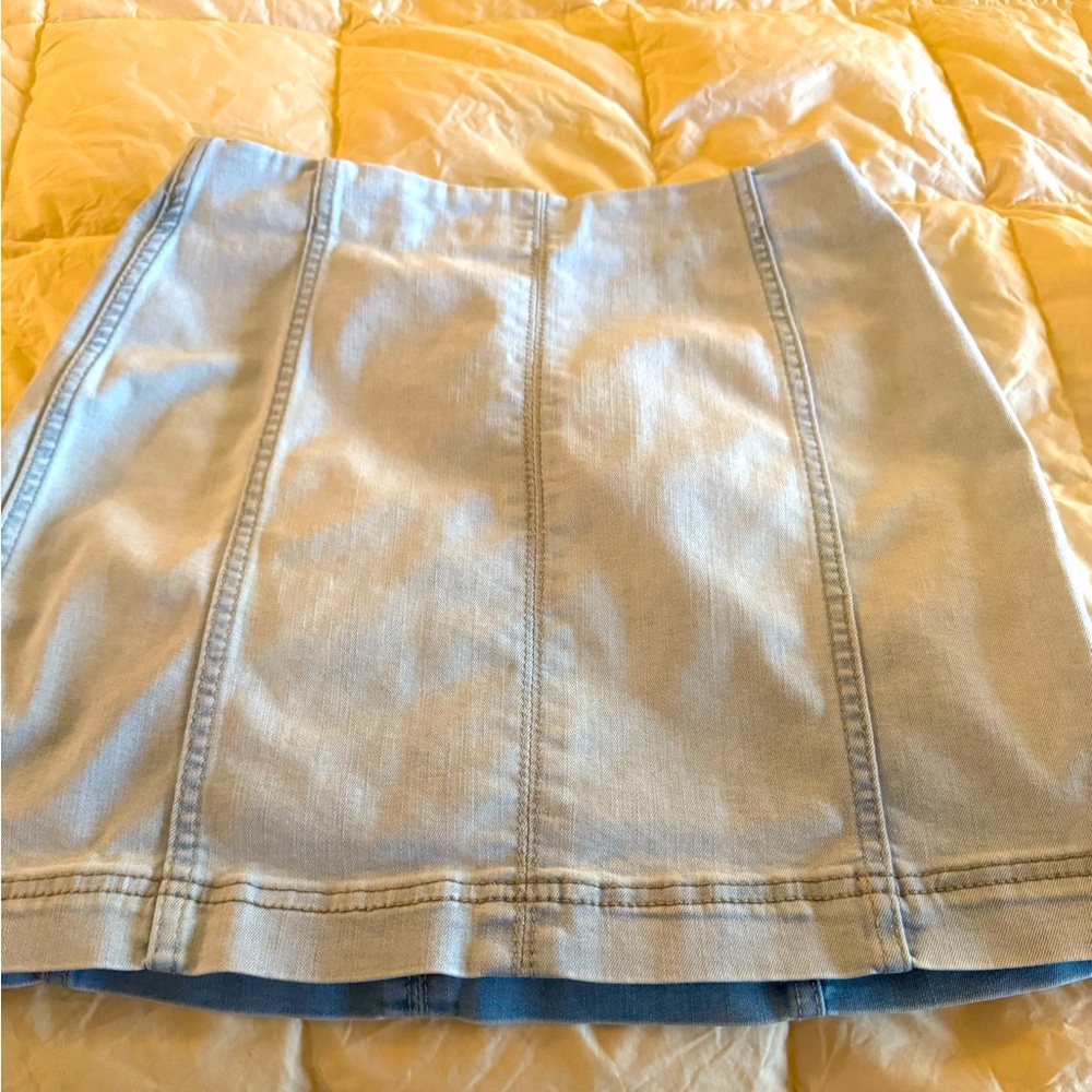 Mini jean skirt